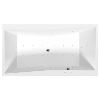 QUEST hydromasážna vaňa, 180x100x49cm, Active Hydro-Air, chróm 57155