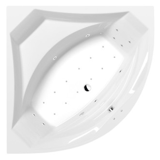 ROSANA hydromasážna vaňa, 150x150x49cm, Active Hydro-Air, chróm 57173