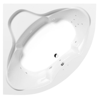 SIMONA hydromasážna vaňa, 140x140x44cm, Attraction Hydro, chróm 57192