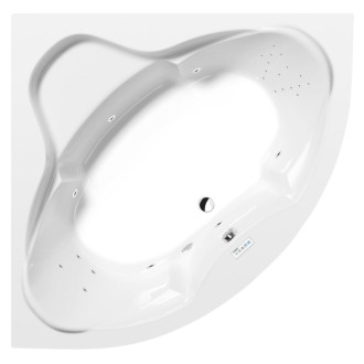 SIMONA hydromasážna vaňa, 150x150x44cm, Highline Hydro, chróm 57200