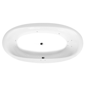 STADIUM hydromasážna vaňa, 190x95x46cm, Active Hydro, chróm 57208