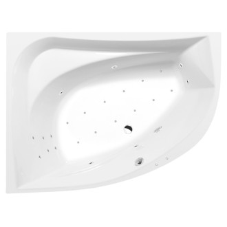 TANYA L hydromasážna vaňa, 160x120x49cm, Attraction Hydro-Air, chróm 57229