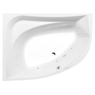 TANYA L hydromasážna vaňa, 160x120x49cm, Highline Hydro, chróm 57230