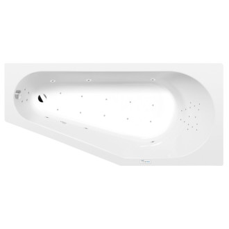 TIGRA R hydromasážna vaňa, 150x75x46cm, Highline Hydro-Air, chróm 57249