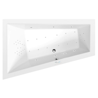 TRIANGL L hydromasážna vaňa, 180x120x50cm, Highline Hydro-Air, chróm 57267