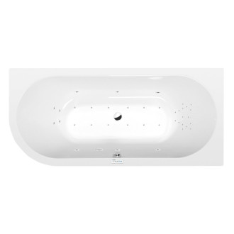 VIVA R hydromasážna vaňa, 175x80x47cm, Highline Hydro-Air, chróm 57285