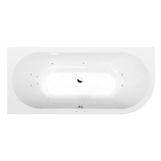 VIVA L hydromasážna vaňa, 185x80x47cm, Active Hydro, chróm 57298