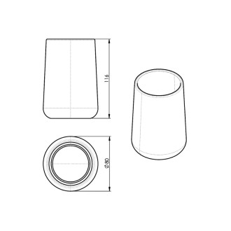 MARIKA pohár na postavenie, tortora MK9852 57804
