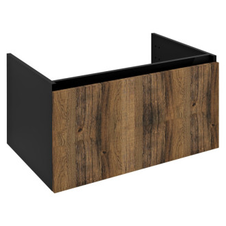 LOREA umývadlová skrinka 80x44x51, 2cm, 1x zásuvka, dub/čierna mat LE080-1935 53696
