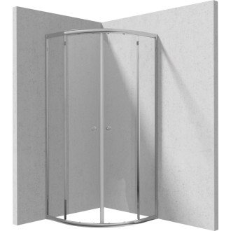 Deante CILANTRO polkruhová sprchová kabína, číre sklo, 90 cm KYL_051K