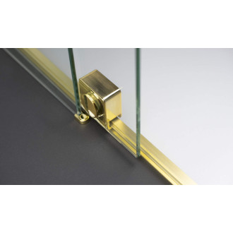 Deante PRIZMA posuvná Walk-In stena, 140 cm, kartáčované zlato KTJ_R34R