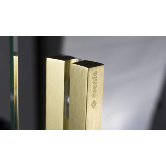 Deante PRIZMA posuvná Walk-In stena, 140 cm, kartáčované zlato KTJ_R34R