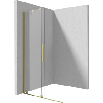 Deante PRIZMA posuvná Walk-In stena, 140 cm, kartáčované zlato KTJ_R34R