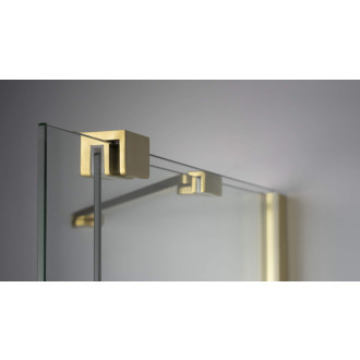 Deante PRIZMA posuvná Walk-In stena, 140 cm, kartáčované zlato KTJ_R34R