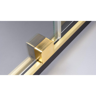 Deante PRIZMA posuvná Walk-In stena, 140 cm, kartáčované zlato KTJ_R34R