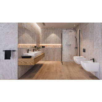 Deante PRIZMA Walk-In sprchová stena, 100 cm, čierna KTJ_N30P