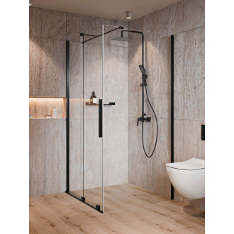 Deante PRIZMA Walk-In sprchová stena, 100 cm, čierna KTJ_N30P