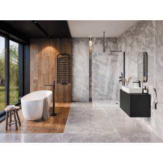 Deante PRIZMA Walk-In sprchová stena, 110 cm, čierna KTJ_N31P