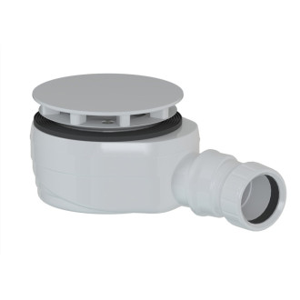 Vaničkový sifón, priemer 90mm, DN40, nízky, krytka biela 59139