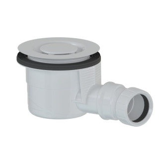 Vaničkový sifón, priemer 90mm, DN40, odtok v medzikruži, krytka biela 59141