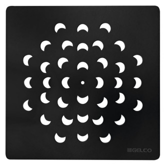 Štvorcová krytka sifónu, čierna 59716