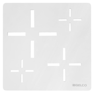 Štvorcová krytka sifónu, biela 59719