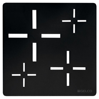 Štvorcová krytka sifónu, čierna 59720