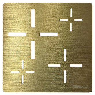 Štvorcová krytka sifónu, zlato 59721