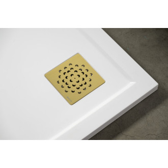 Vaničkový sifón, priemer otvoru 90 mm, DN40, krytka zlato 59724