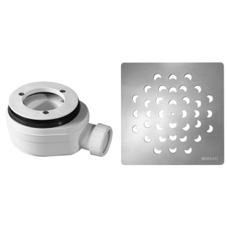 Vaničkový sifón, priemer otvoru 90 mm, DN40, krytka chróm 59725