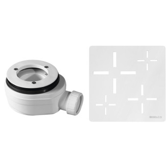 Vaničkový sifón, priemer otvoru 90 mm, DN40, krytka biela 59727