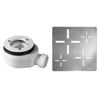 Vaničkový sifón, priemer otvoru 90 mm, DN40, krytka chróm 59729