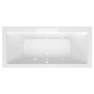 CASCATA hydromasážna vaňa, 185x85x45cm, kaskáda biela, Attraction Hydro-Air, biela 60825