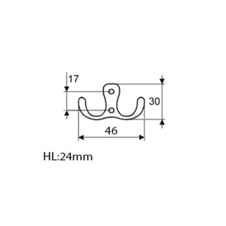 Dvojháčik, čierna mat 59468