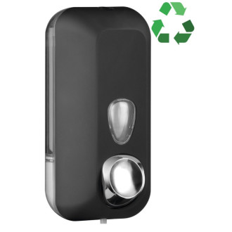 ECOLORED dávkovač tekutého mydla 550ml, ABS, Soft Touch, čierna mat