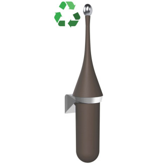 ECOLORED WC kefa závesná, ABS, Soft Touch, hnedá