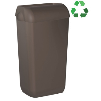 ECOLORED odpadkový kôš nástenný s vekom 23l, ABS, Soft Touch, hnedá