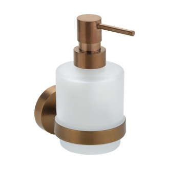 X-ROUND COPPER dávkovač mydla 200ml, mliečne sklo, meď mat