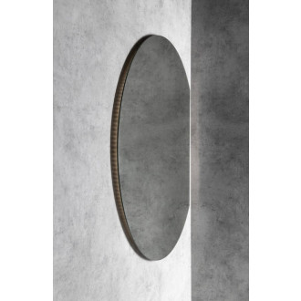 DARA CUT zrkadlo s LED podsvietením 20W, ø 100x90cm, vykurovacia fólia