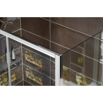 DEEP sprchové dvere posuvné 1100x1500mm, číre sklo