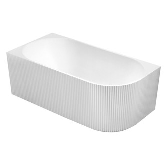 TIBERA STRIP L rohová stojaca vaňa, 150x75cm, biela