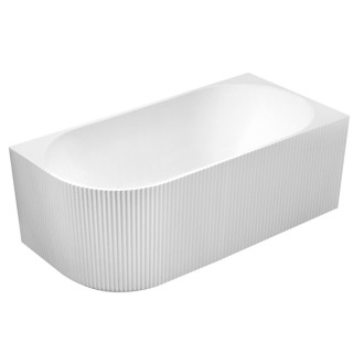 TIBERA STRIP R rohová stojaca vaňa, 150x75cm, biela