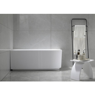 TIBERA STRIP L rohová stojaca vaňa, 170x81cm, biela