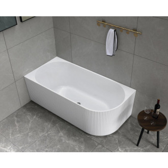 TIBERA STRIP L rohová stojaca vaňa, 170x81cm, biela