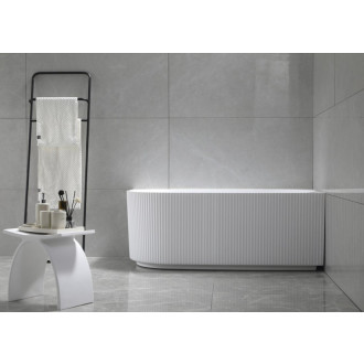 TIBERA STRIP R rohová stojaca vaňa, 170x81cm, biela