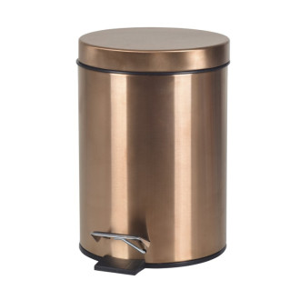 X-ROUND COPPER odpadkový kôš 3l, meď mat