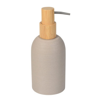 RIKO dávkovač mydla na postavenie, béžová/bambus