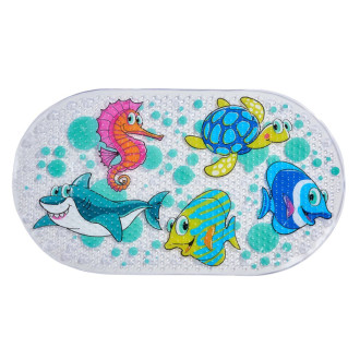 SEA podložka do vane, 69x39cm, s protišmykom, PVC, multi color