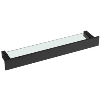 PATRON sklenená polica 58cm, čierna