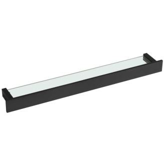 PATRON sklenená polica 78cm, čierna